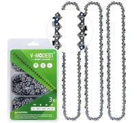 V-MODEST 3-Pack 18 Inch Chainsaw Chain for Oregon CS1500 Chainsaw, 62 Drive Links 3/8" LP Pitch .050" Gauge 18" Replacement Chain for Oregon CS1500 Chain