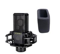 V-MOTA Customizing Microphone Windscreen Foam Cover Compatible with LEWITT LCT 240/249 Pro Microphone Audio Quality (Black),Replacement Cushions Repair Parts