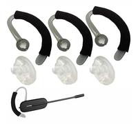 V-MOTA Earbuds (Silicone Ear Tips + Ear Hook Loops + Foam Spare) Compatible with Poly Plantronics Savi CS540 W440 W740 W745 WH500 EarLoops EarHook Ear Bud (Medium 3 Set)