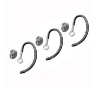 V-MOTA Replacement Ear Hooks and Silicone Tips for Poly Plantronics Savi X400 8240 8245 8445 S8240 S8245 S8445 Office Headset, Transparent Black (Large 3 Set)