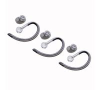 V-MOTA Replacement Ear Hooks and Silicone Tips for Poly Plantronics Savi X400 8240 8245 8445 S8240 S8245 S8445 Office Headset, Transparent Black (Medium 3 Set)