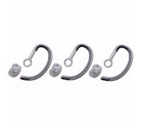 V-MOTA Replacement Ear Hooks and Silicone Tips for Poly Plantronics Savi X400 8240 8245 8445 S8240 S8245 S8445 Office Headset, Transparent Black (Small 3 Set)