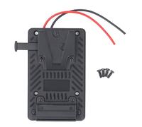 V Mount Battery Adapter Plate for Camera Video, 6A V Lock Battery Back Pack Plate Adapter with 14.8V D Tap, V Shoe Battery External for DSLR Camcorder