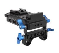 V Mount Battery Plate, 7 Output V Lock Adapter for DSLR Camera BMPCC 4K 6K, LED Light, Microphone, for Camcorder