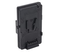 V Mount Battery Plate for Camera, with B Type DC Output, D Tap Power Port, Anton 2 Hole Interface Plate, Over Voltage Prevention Control, Aluminum Alloy, 14x8x3cm