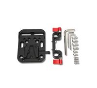 V Mount Battery Plate - V Lock Battery, V Mount Charger Compatible, Durable Alloy CNC Molded, One Key Release, Flexible 15mm Rail Mount, Camera & Camcorder Power Supply