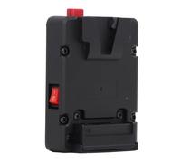 V Mount Lock Battery Plate Power Supply Plate Adapter with Back Clip, V Mount Battery Plate with 14.8V D Tap Output, for NP F970 F960 F750 F770 F550