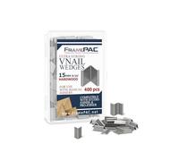 V Nails for Hardwood Picture Frames - 15mm (9/16 Inch) - [400 V-Nail Pack, Loose] - Ultra Strong Vnail Wedges for Picture Framing - Joining Picture Frame Corners