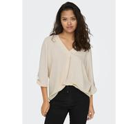 Jacqueline de Yong Female Top Plain Top with 3/4 Sleeves, Cloud Dancer, 8