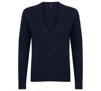 V-Neck Button Up Cardigan Henbury Navy 4XL