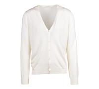 V-neck Cardigan with Buttons - male - Gran Sasso - Cardigans - White - 2XL - Knitwear 2XL