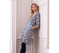 V Neck Cocoon Dress Celtic & Co Navy 10