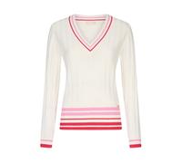 V-neck Jumper - female - Liu Jo - V-neck Knitwear - White - M - Knitwear M