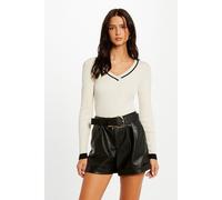 V-Neck Jumper White