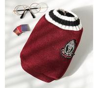 V-Neck Knitted Pet Vest - Autumn/Winter, School Uniform Style for Dogs and Cats
