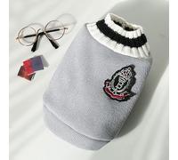 V-Neck Knitted Pet Vest - Autumn/Winter, School Uniform Style for Dogs and Cats