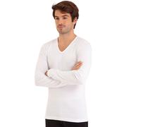 V-Neck Long Sleeve T-Shirt White