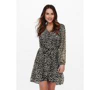 V-Neck Mini Dress leopard print