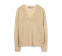 V-Neck Pullover - female - Luisa Cerano - V-neck Knitwear - Yellow - XL - Knitwear XL