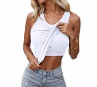 V Neck Racer Back Tank Top for Women Padded Ribbed Long Tank Fitted Basic Cami Tops Pink Black White Light Blue Grey Brick Red Khaki Dark Gray Green Purple Beige Orange S M L XL XXL XXXL XXXXL