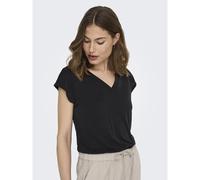 ONLY Women's Onlfree S/S Modal V-NEC Top Box JRS Noos T-Shirt, Black, XS