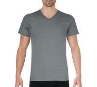V-Neck Short Sleeve T-Shirt Grey Marl