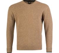JACK PYKE Ashcombe 100% Lambswool Long Sleeve V-Neck Jumper Pullover Barley 3XL
