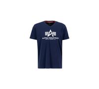 V-neck T-shirt Alpha Industries Basic Bleu XL