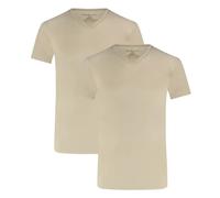 V-neck T-shirt Bamboo Basics Velo (x2) Beige 2XL