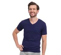 V-neck T-shirt Bamboo Basics Velo (x2) Bleu 2XL