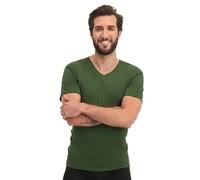 V-neck T-shirt Bamboo Basics Velo (x2) Vert XL