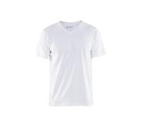 V-neck T-shirt Blaklader Blanc 3XL