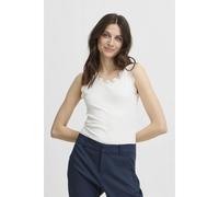 V-neck T-shirt for women fransa Hizamond Blanc XL