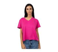 V-neck T-shirt in various colors - female - Gran Sasso - T-Shirts - Pink - L - Tops L