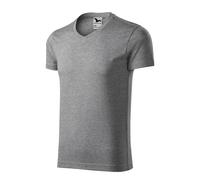 V-neck T-shirt Malfini Slim 146 Gris L