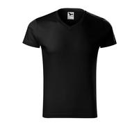 V-neck T-shirt Malfini Slim 146 Noir 3XL