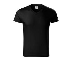 V-neck T-shirt Malfini Slim 146 Noir M