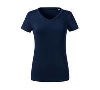 V-neck T-shirt Russell Athletic Pure Organic Bleu XS