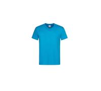 V-neck T-shirt Stedman Classic Bleu M