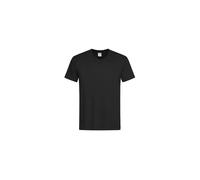 Stedman Apparel Men's Classic-T V-neck/ST2300 T-Shirt, Black Opal, X-Large