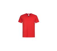 V-neck T-shirt Stedman Classic Rouge 2XL