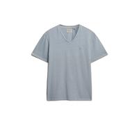Superdry Classic Cotton Linen Vee Short Sleeve V Neck T-shirt Blue XL Men