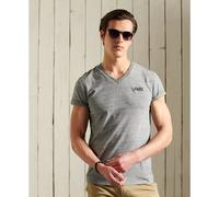 V-neck T-shirt Superdry Vintage Gris S