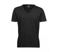 V-neck T-shirt Tee Jays Fashion Sof Noir XL