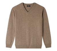 V-Neck Wool Jersey - female - A.P.C. - V-neck Knitwear - Beige - XS - Knitwear XS