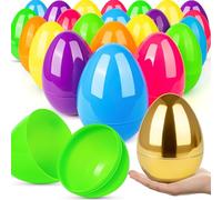 V-Opitos 25 PCS Jumbo Easter Eggs, 6 Inch Large Plastic Easter Eggs, Bulk Fillable Empty Eggs for Easter Egg Hunt, Surprise Eggs, Basket Stuffers Fillers, Easter Party Favor for Kids