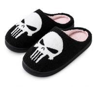 V OPXIN Cartoon Slippers for Womens Mens Cute Cozy Plush Warm Slip-on House Shoes for Indoor and Outdoor Meet Me at Midnight Strawberry Mushroom Evil Eyes Love Heart Slippers