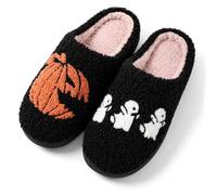 V OPXIN Cartoon Slippers for Womens Mens Cute Cozy Plush Warm Slip-on House Shoes for Indoor and Outdoor Meet Me at Midnight Strawberry Mushroom Evil Eyes Love Heart Slippers