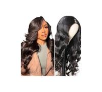 V Part Wig Human Hair Body Wave Glueless Clip in Wigs Beginner Friendly No Glue 180 Density Adds Volume(20inch)