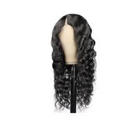 V Part Wig Human Hair Loose Deep Wave Wigs For Women No Glue Natural Remy Hair 250 Density Adds Volume(28inch)